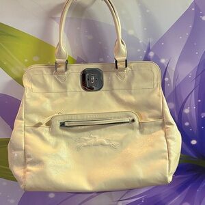 Longchamp Cream Shoulder Bag